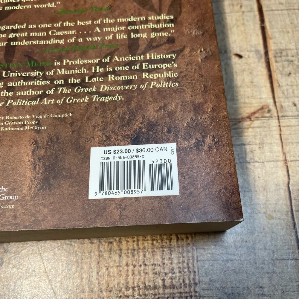 1996 Caesar: A Biography by Christian Meier Paperback Book History Biography